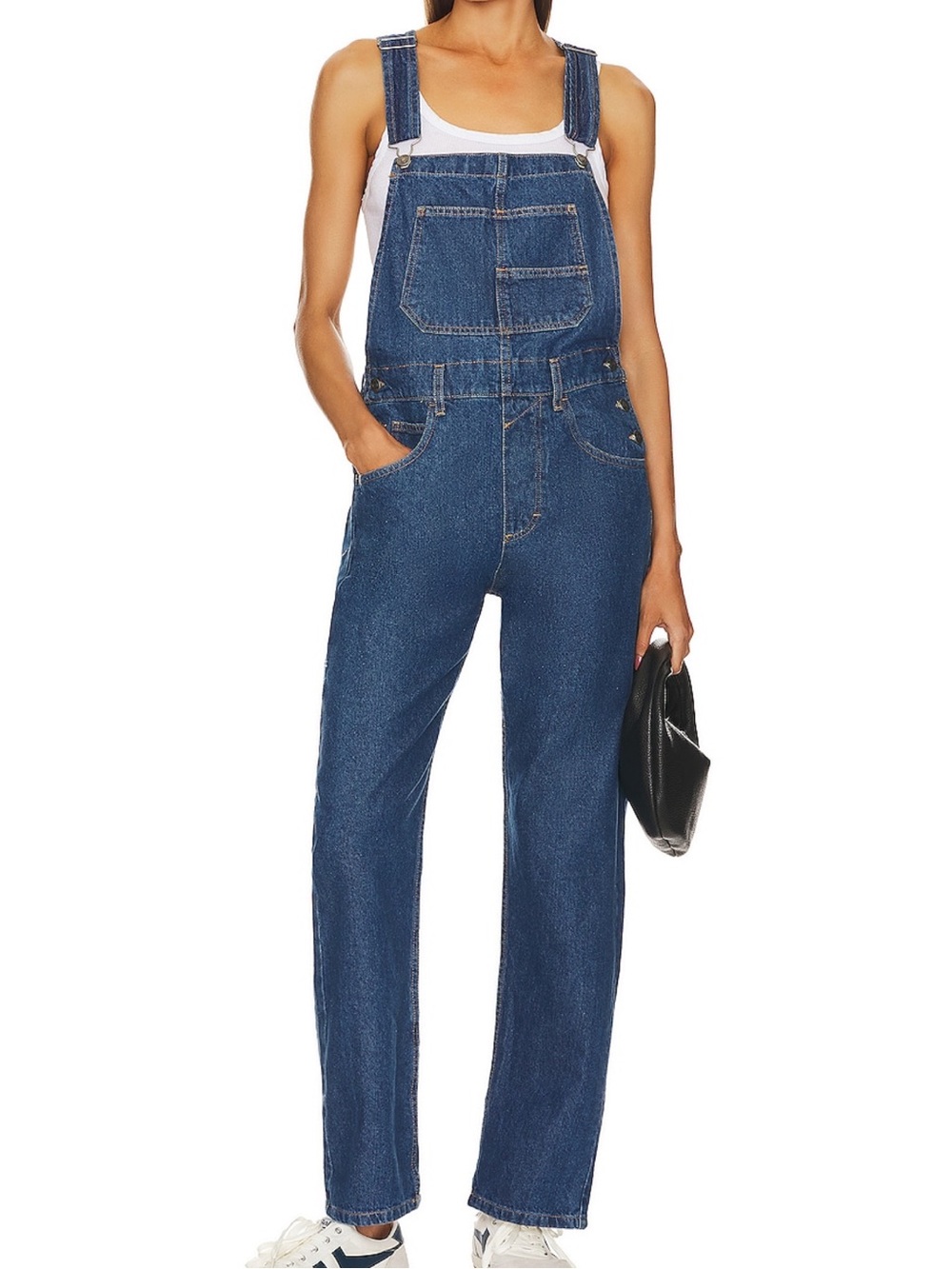 We The Free Ziggy Denim Overall in Sapphire Blue